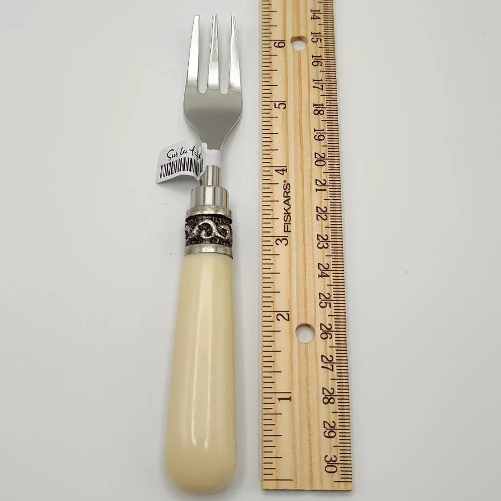Sur La Table 3 Piece Ivory Resin Utensil Set for Cheese or Charcuterie Board New